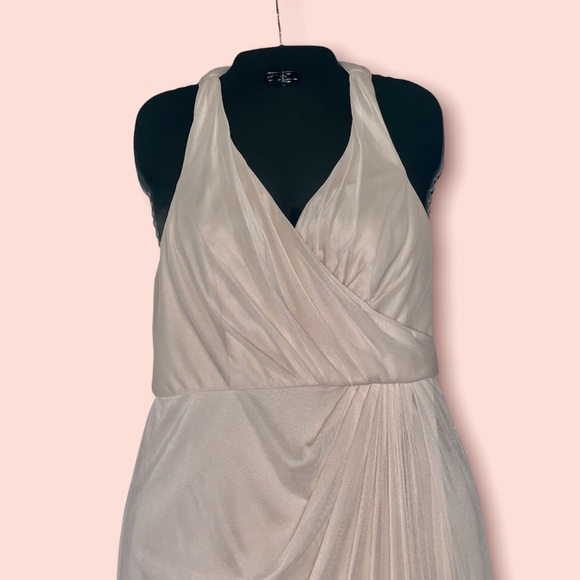 David's Bridal Bridesmaid Chiffon Dress Size 6 Petite - Picture 4 of 6